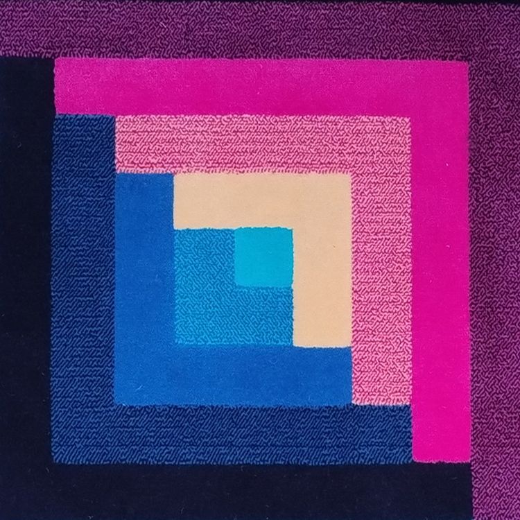 Magnifique tapis géométrique en laine italienne des années 1980 par Missoni pour T&J Vestor