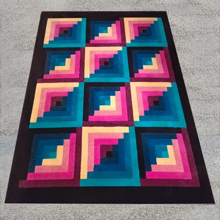 Magnifique tapis géométrique en laine italienne des années 1980 par Missoni pour T&J Vestor