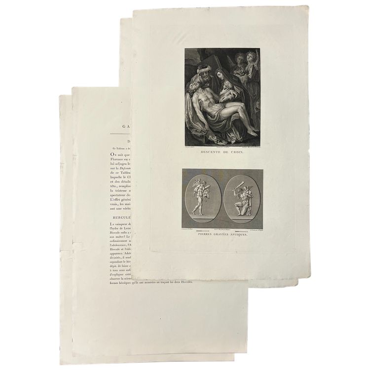 Descent from the Cross,Cigoli, Hercules chained and tamed by Love, etching