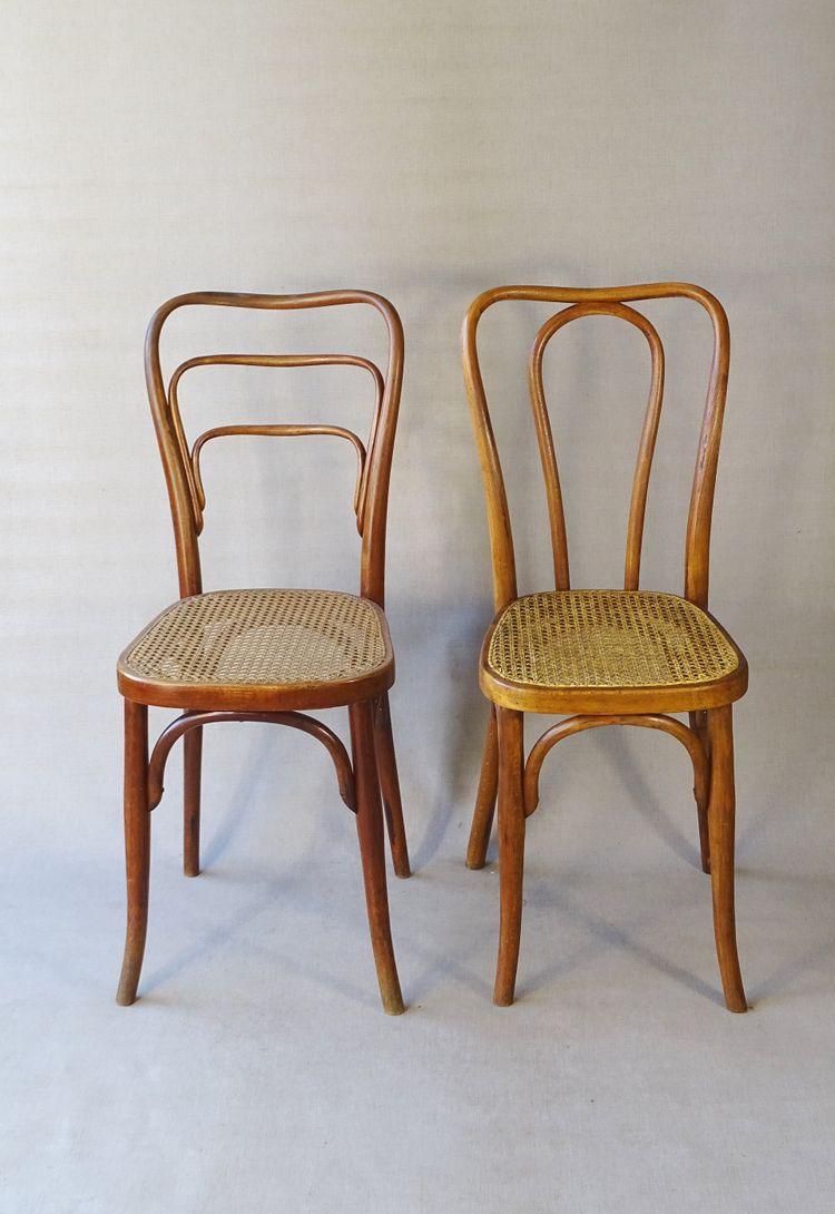 Set of 2 Kohn chairs no. 48a and 248a, Thonet no.