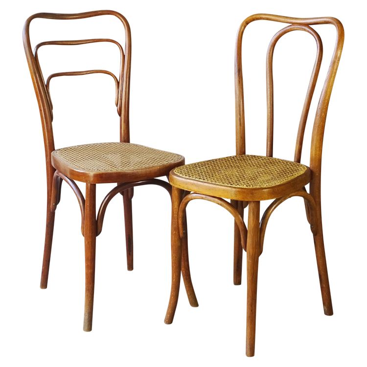 Set of 2 Kohn chairs no. 48a and 248a, Thonet no.