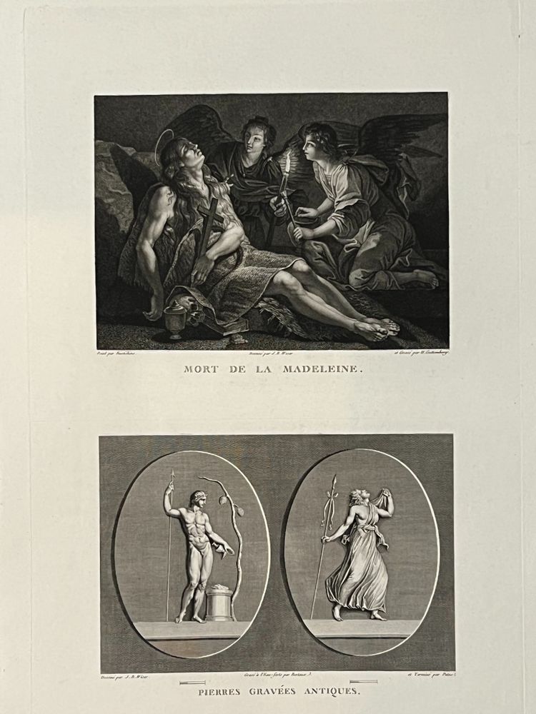 Death of the Magdalene, Rustichino, Young Bacchus A Bacchante, Etching