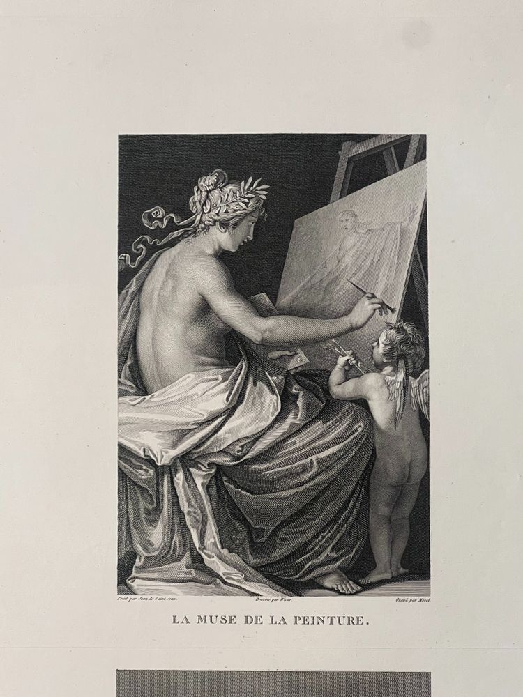 The Muse of Painting, Jean de Saint-Jean, Mutius Scaevola, Etching