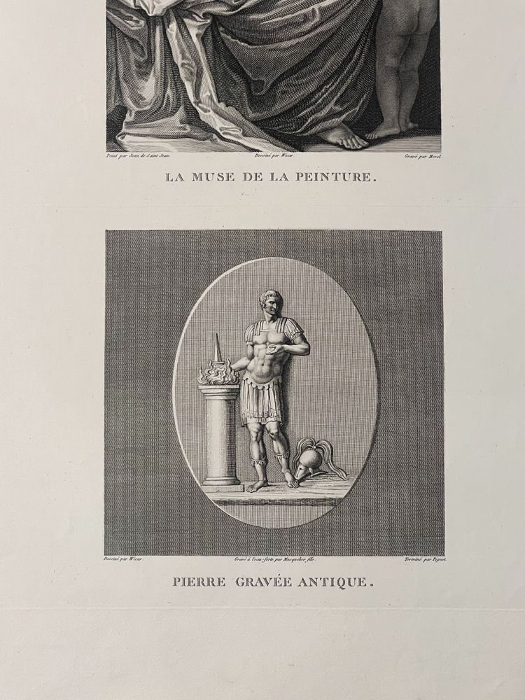 The Muse of Painting, Jean de Saint-Jean, Mutius Scaevola, Etching