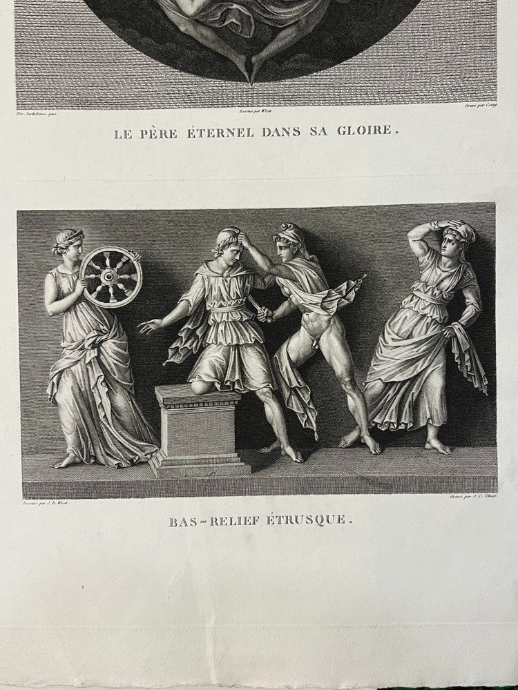 Le Père Éternel dans sa Gloire, Fra-Bartolomeo, Mort de Polytès, Gravure a l'eau forte