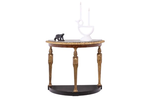 Empire style console table decorated with caryatids. Circa 1880. LS5552959A