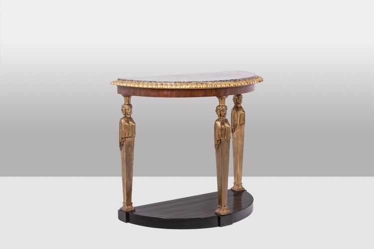 Empire style console table decorated with caryatids. Circa 1880. LS5552959A