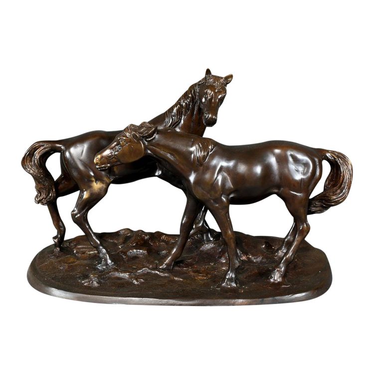 Bronze "Arabian Horses", after P-J. Mène - Early 20th century