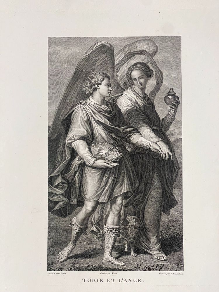 Tobie and the Angel, Santi-Di-Tito, Portrait of the Emperor Verus, Etching