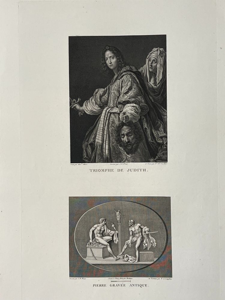 Triomphe de Judith, Alexandre Allori, Dispute de Dioméde et d'Ulysse, Etching