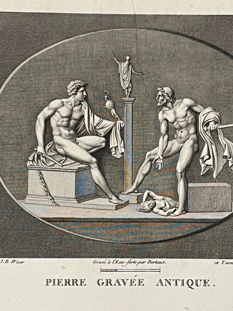 Triomphe de Judith, Alexandre Allori, Dispute de Dioméde et d'Ulysse, Etching