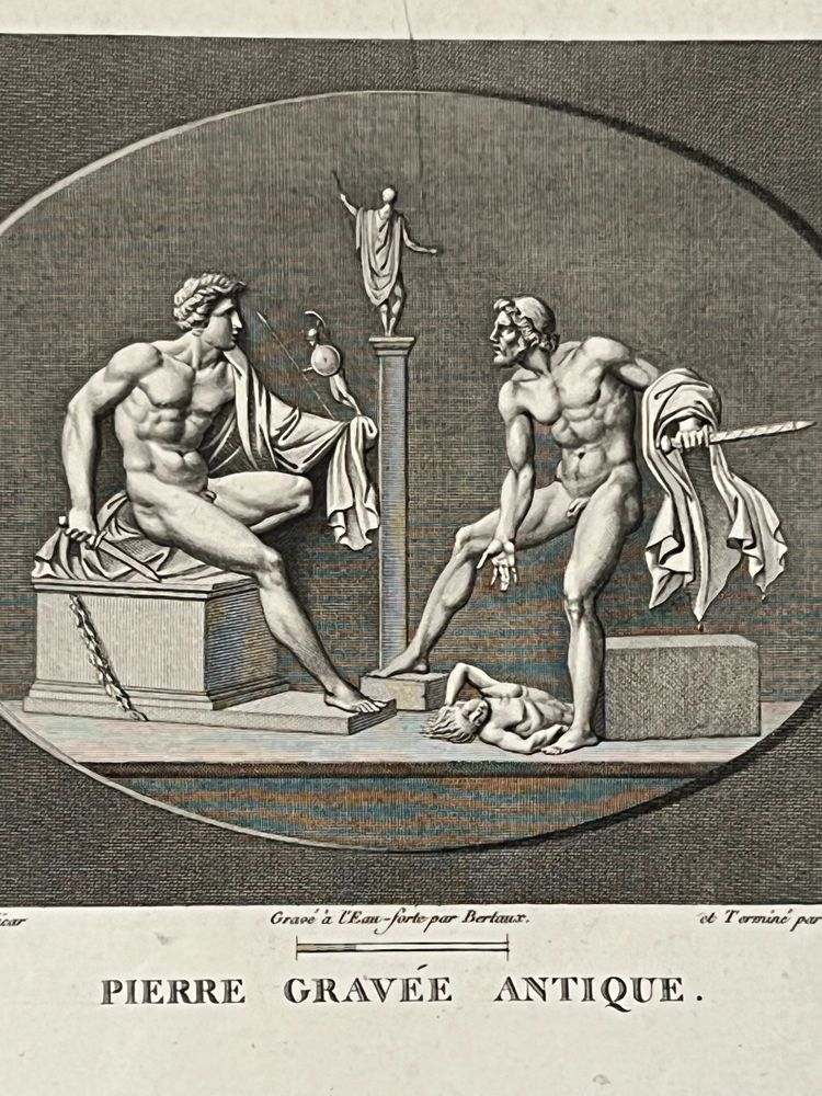 Triomphe de Judith, Alexandre Allori, Dispute de Dioméde et d'Ulysse, Etching