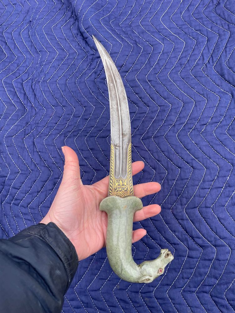 Khanjar dagger India Jade 19th century period