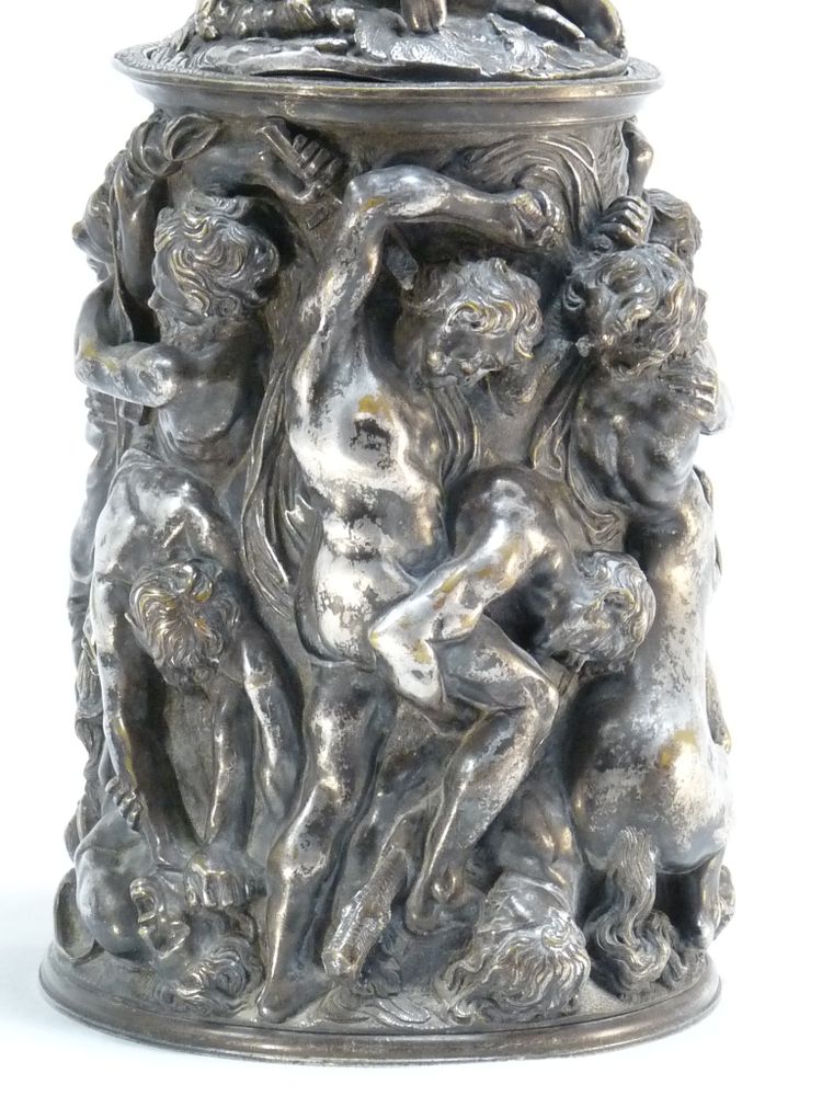 Covered Silver-plated Bronze Urn: The Abduction Of Hippodamia 