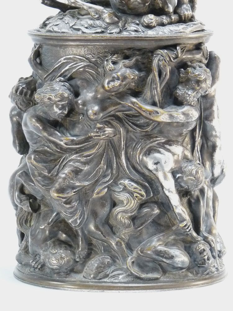 Covered Silver-plated Bronze Urn: The Abduction Of Hippodamia 