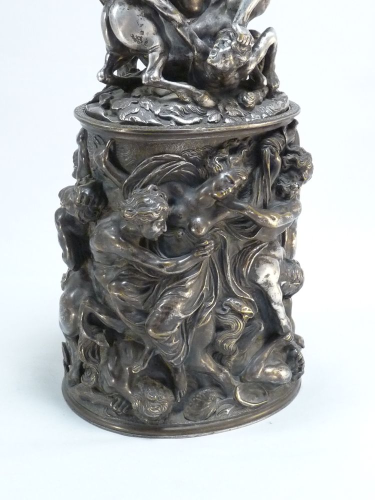 Covered Silver-plated Bronze Urn: The Abduction Of Hippodamia 