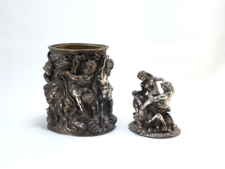 Covered Silver-plated Bronze Urn: The Abduction Of Hippodamia 