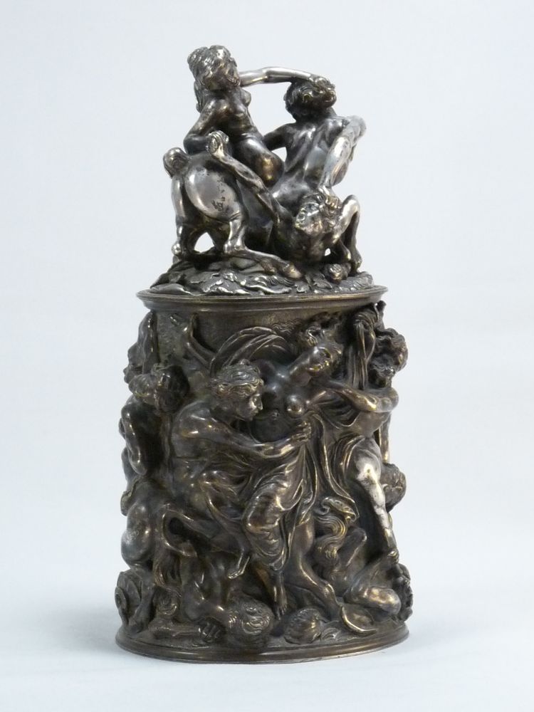 Covered Silver-plated Bronze Urn: The Abduction Of Hippodamia 