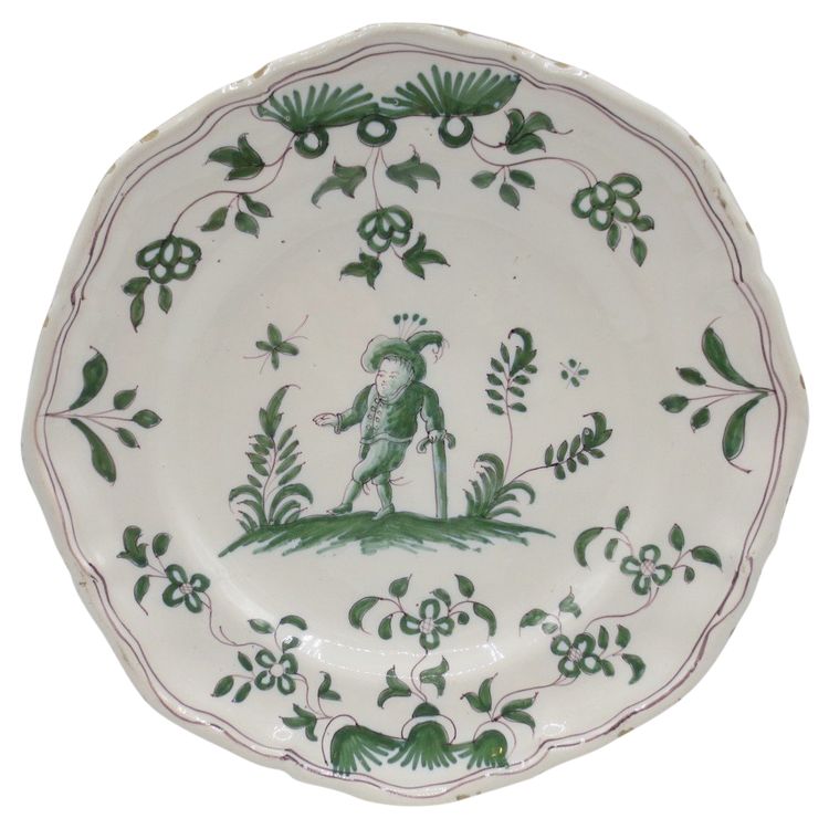 Moustiers plate, 18th century