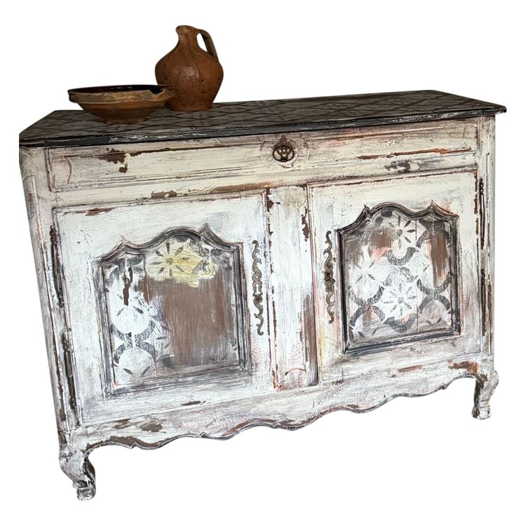 18th century Louis XV kitchen sideboard with decorative patina