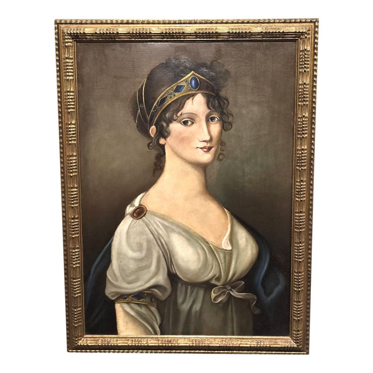 Antique Portrait of Louise of Mecklenburg-Strelitz, Queen of Prussia