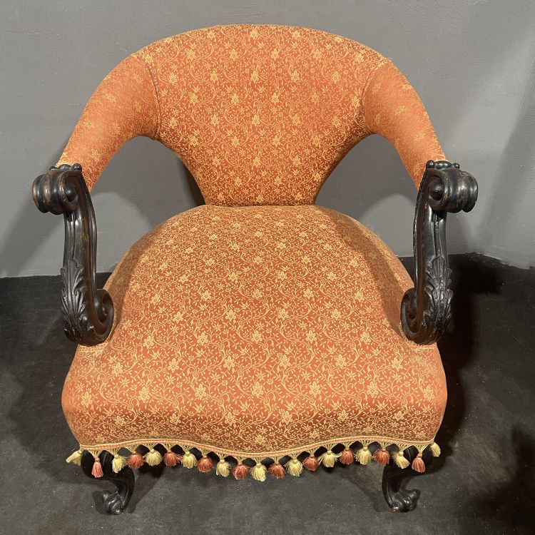 Antique 19th century bedroom armchair