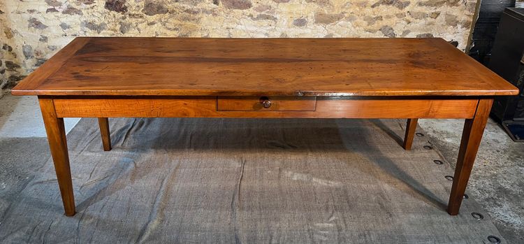 Large 19th century 2m40 walnut country table