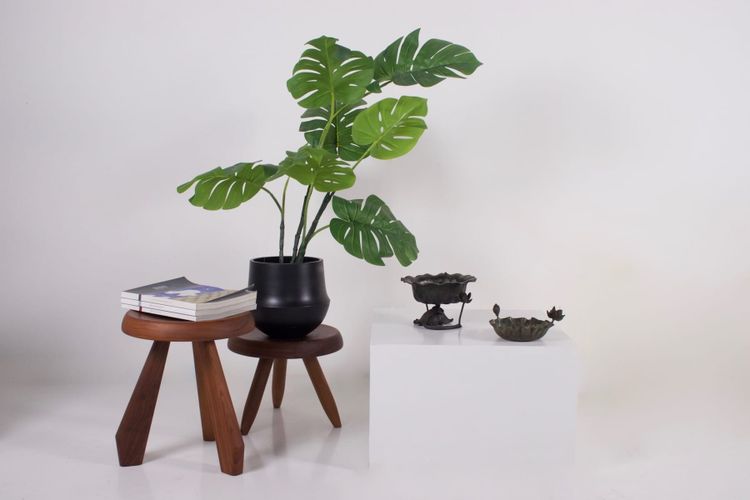 Pair of Lotus Ikebana bowls