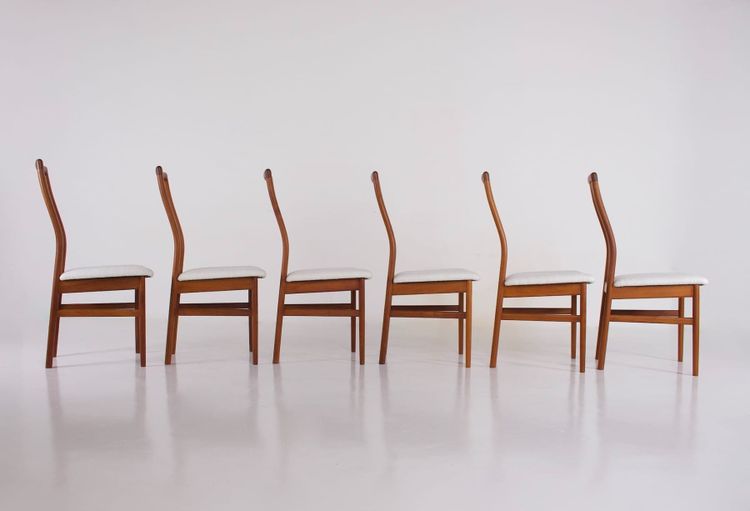 6 Kai Kristiansen Danish chairs