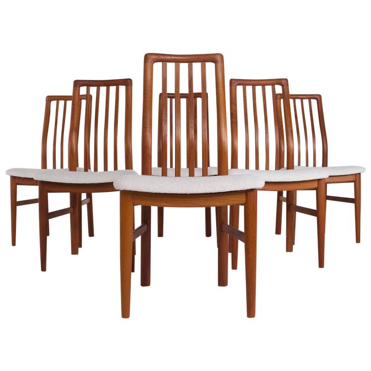 6 Kai Kristiansen Danish chairs