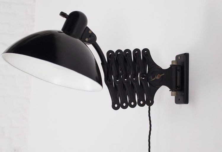 Kaiser Idell-style "scissors" workshop lamp