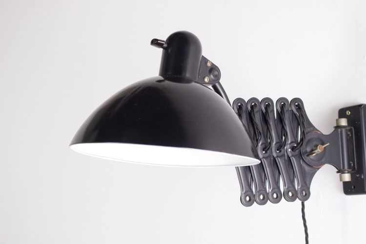 Kaiser Idell-style "scissors" workshop lamp