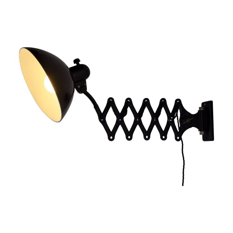 Kaiser Idell-style "scissors" workshop lamp