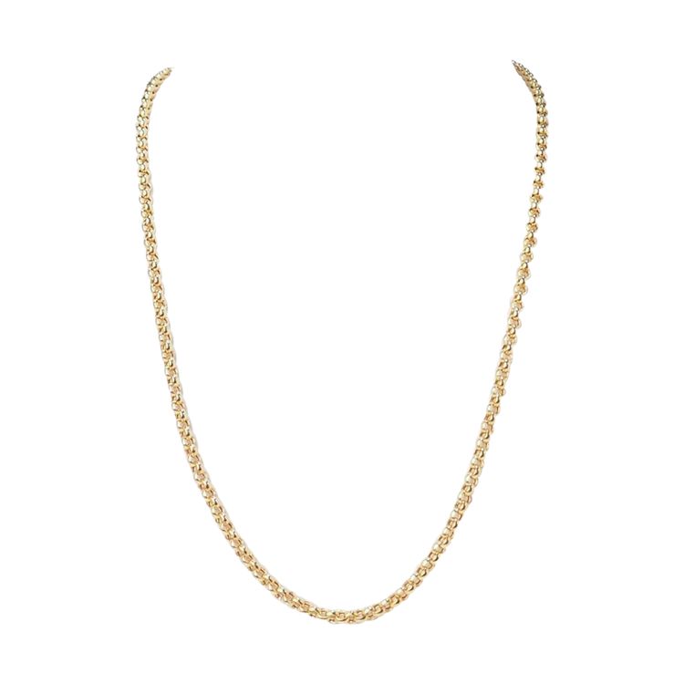 Jaseron mesh necklace in yellow gold