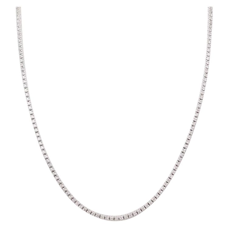 River necklace in white gold and diamonds 2.37cts