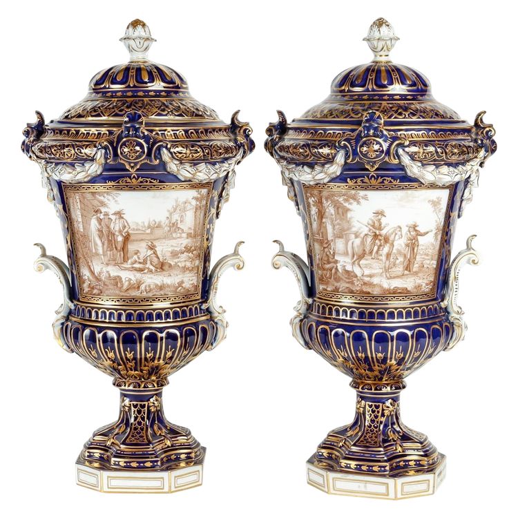 Pair Of Porcelain Vases