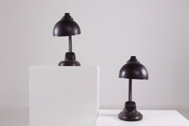 Pair of Art Deco bakelite lamps.