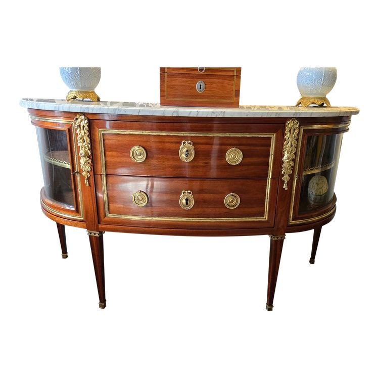 C.mauter, Large Neoclassical Chest Of Drawers With Scientific Attributes