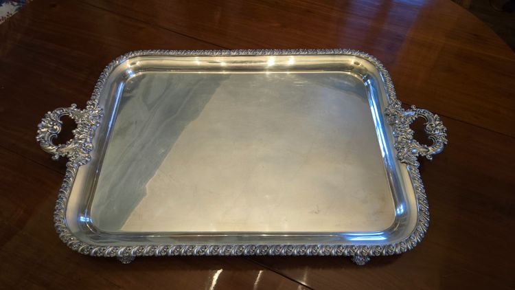 Large Metal Tray, 19th century