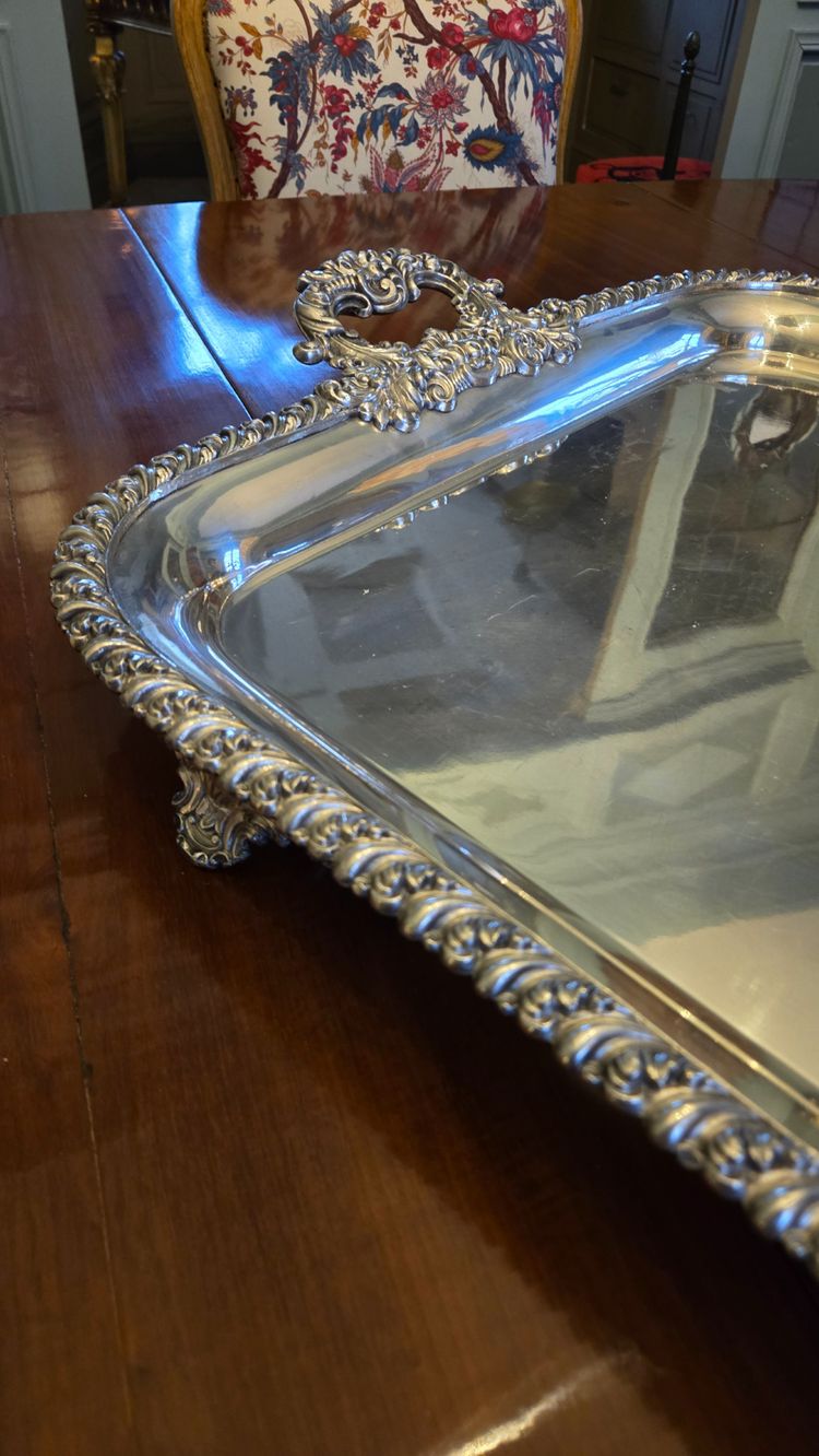 Large Metal Tray, 19th century