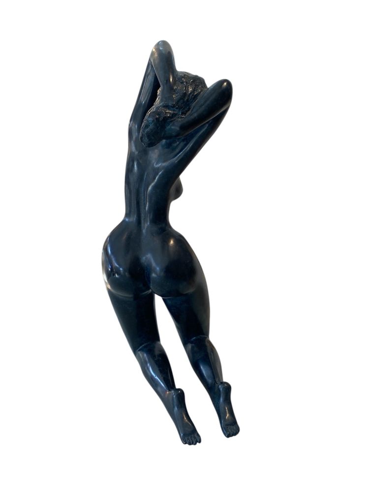 Jean LANIAU (1931) Female nude Bronze with blue patina Proof 2/8