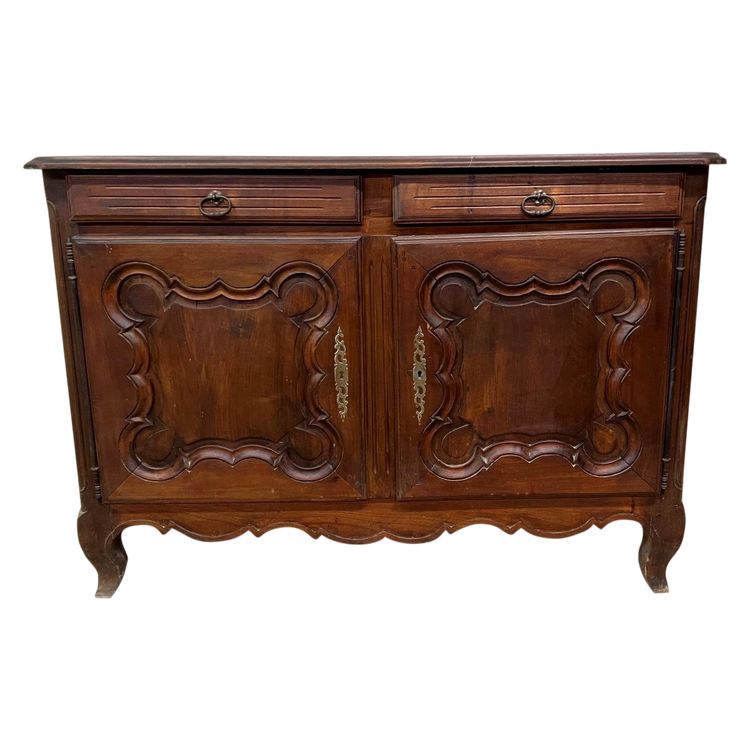 Louis XV Period Solid Walnut Buffet