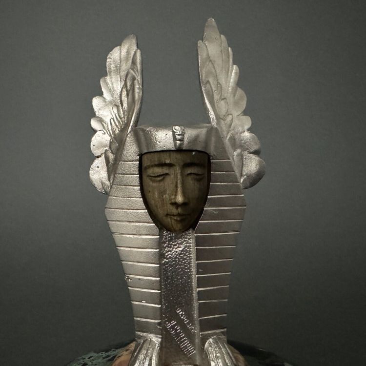 Winged sphinx automobile mascot in bronze 1930 by Sertorio