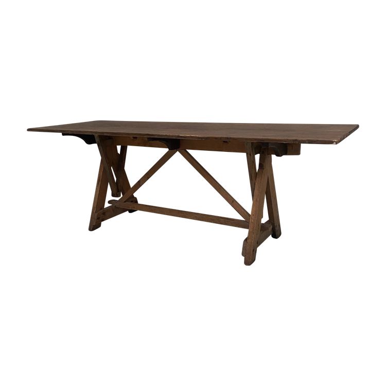 Solid spruce architect's table XX century