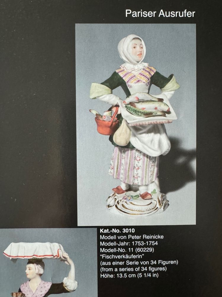 Meissen - Les Cris De Paris, Vendeuse De Poisson (Fischverkäuferin)