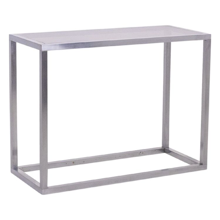 House Jansen. Brushed aluminum console. 1970s. LS6176108P