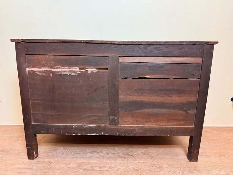 Blond Solid Oak Directoire Period Chest of Drawers