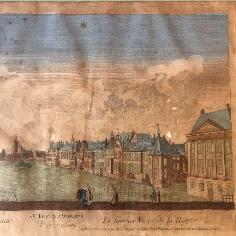 Two optical views, The Hague, 18th century