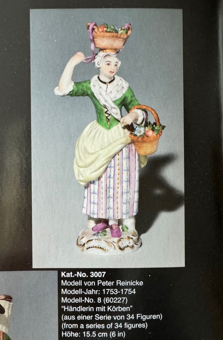 Meissen - Les Cris De Paris, Shopkeeper with baskets