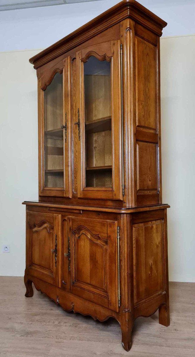 Vintage Rustic Solid Wood Bookcase 20th Century